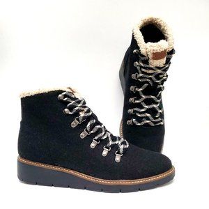 Scholl's Shoes Dr Scholls So Comfy Ankle Boots Black Wedge